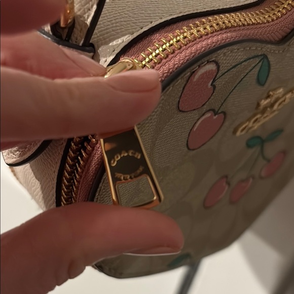 Valentine’s Day !💕Coach Heart-Shaped Cherry Print Mini Bag - Picture 3 of 6